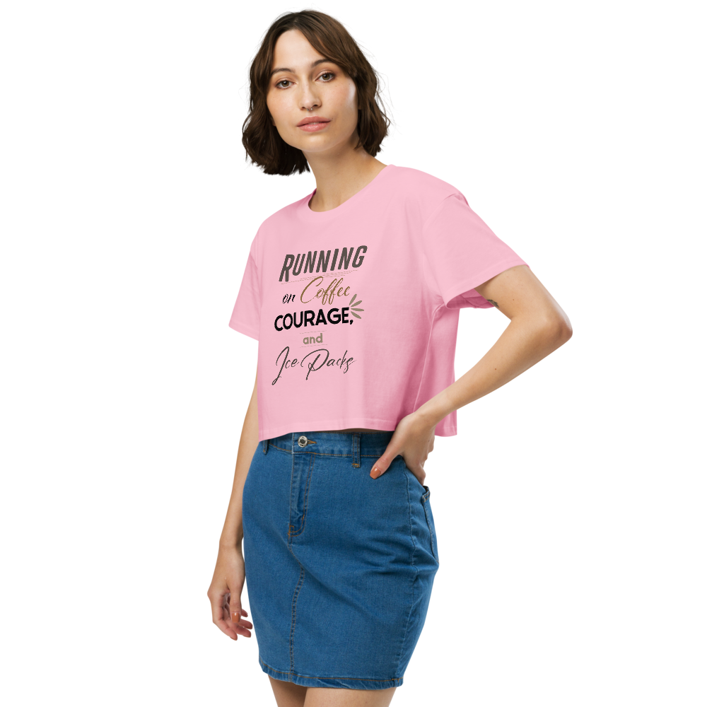 Coffee, Courage & Ice Packs Crop Top thumbnail 3