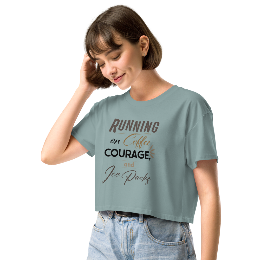 Coffee, Courage & Ice Packs Crop Top thumbnail 6