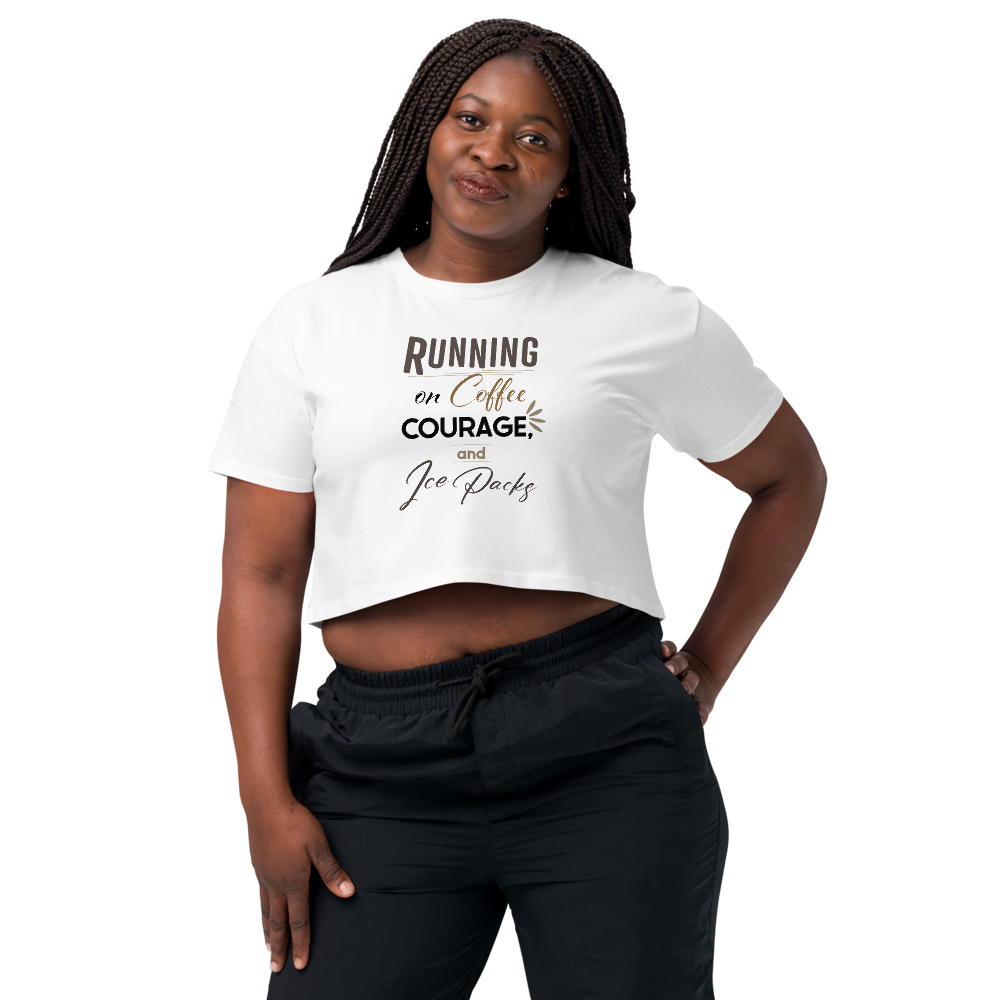 Coffee, Courage & Ice Packs Crop Top thumbnail 2