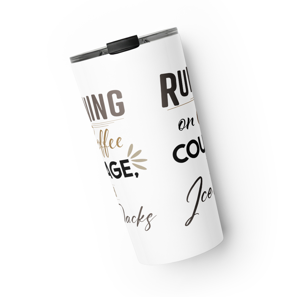 Coffee, Courage & Ice Packs Travel Tumbler thumbnail 5