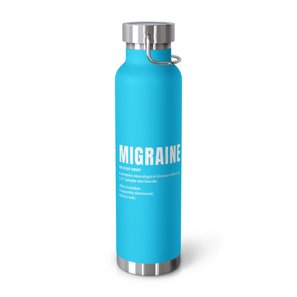 Migraine Definition Insulated Water Bottle thumbnail 3