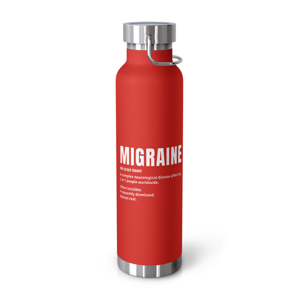 Migraine Definition Insulated Water Bottle thumbnail 5