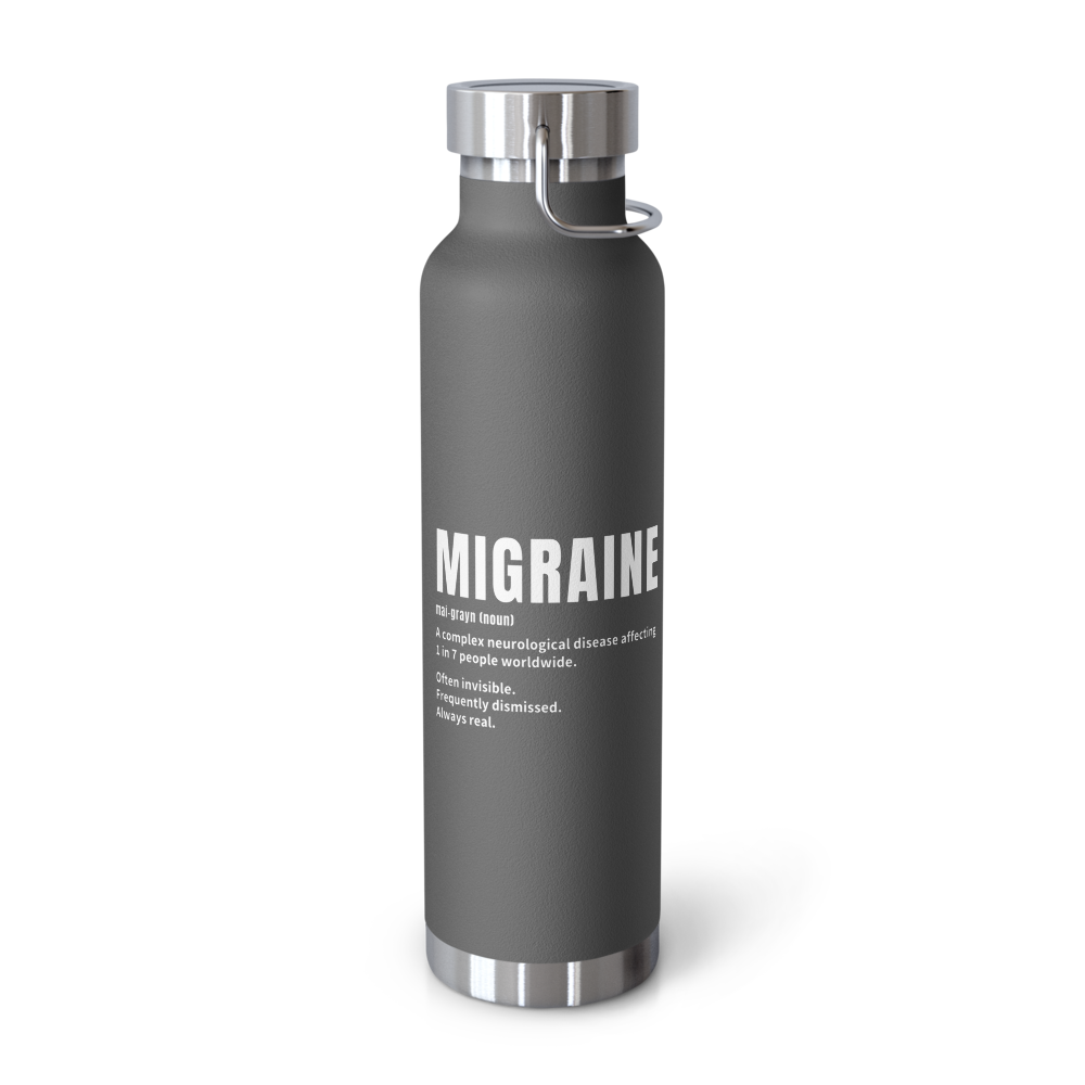 Migraine Definition Insulated Water Bottle thumbnail 6