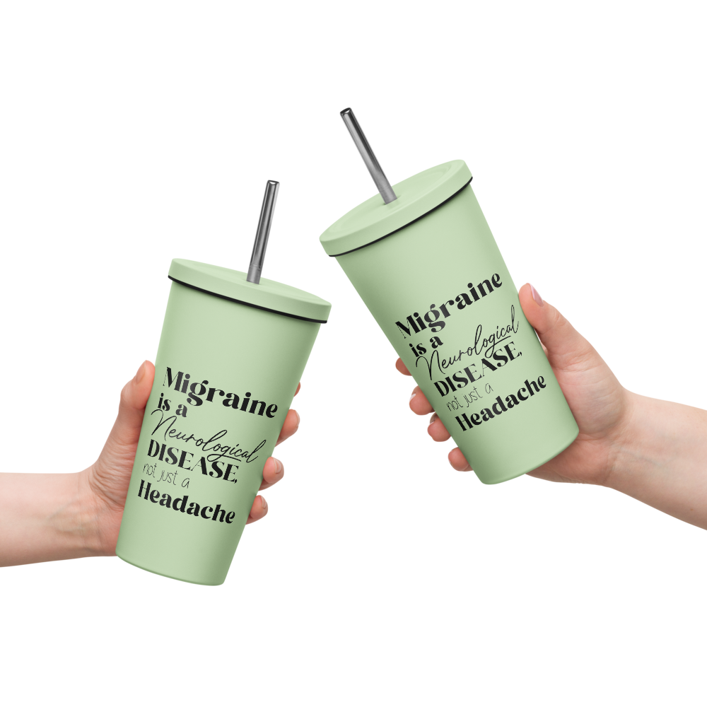 Migraine Is a Neurological Disease Insulated Tumbler thumbnail 2