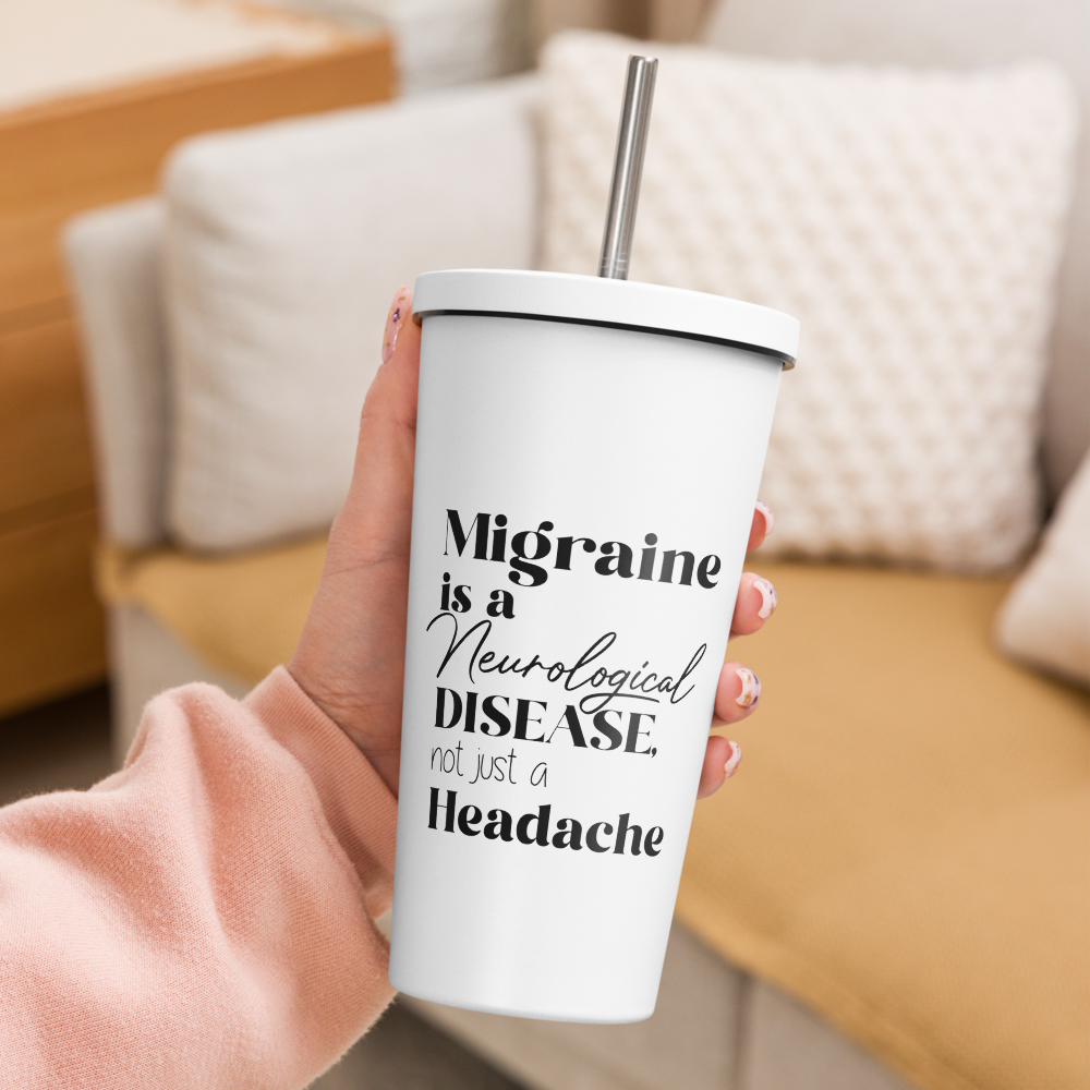 Migraine Is a Neurological Disease Insulated Tumbler thumbnail 6